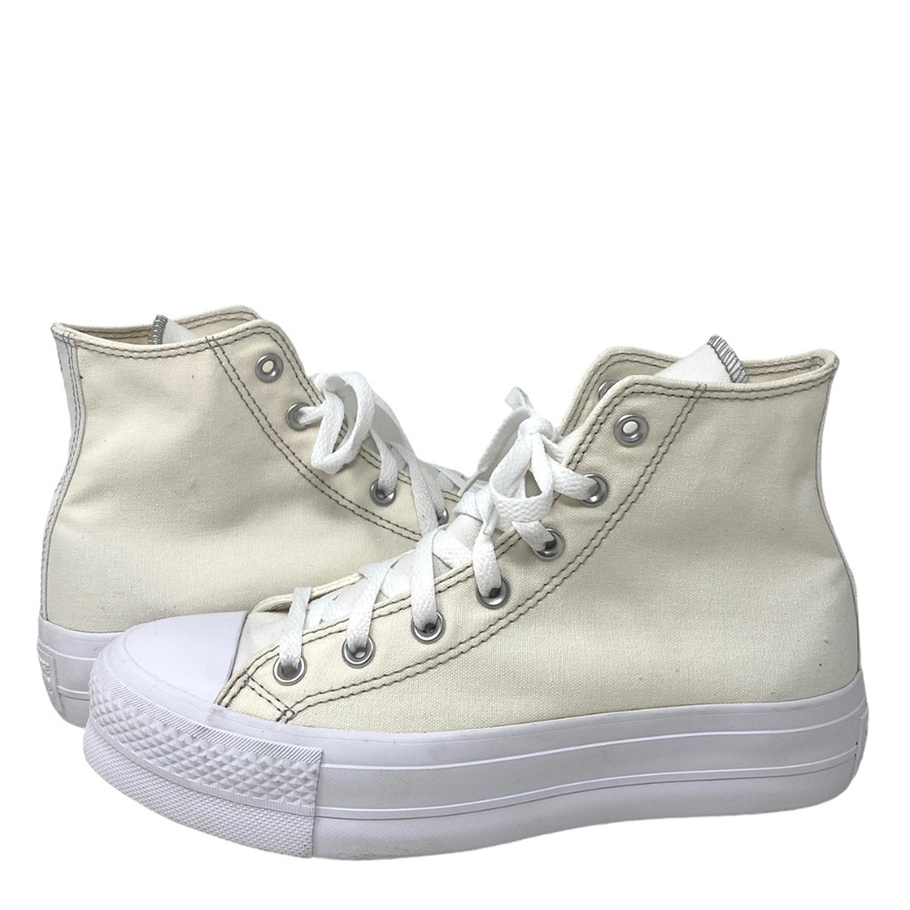 Converse Chuck Taylor Platform High Canvas White Women's Custom 569005C-WHTOFWT - Picture 2 of 10